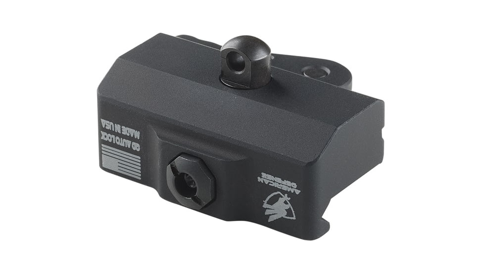 American Defense Manufacturing QD Base For Swivel Model Harris Bipods, Black, AD-BP-P2-STD