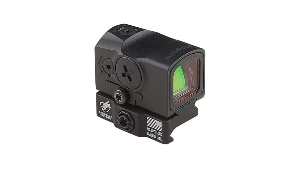 American Defense Manufacturing QD Mount w/ Tac Lever for the Aimpoint ACRO Micro Red Dot in Low Height, Black, AD-ACRO-L-TAC