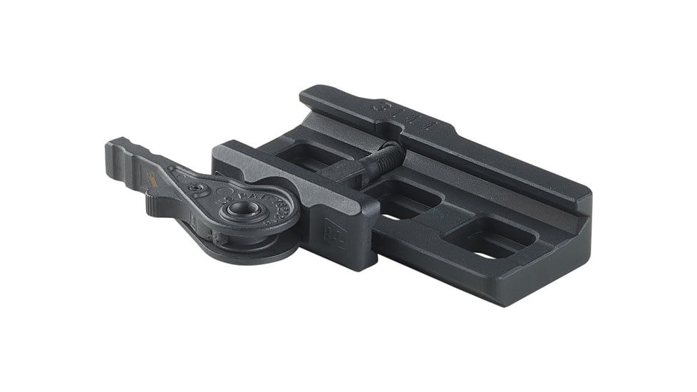 American Defense Manufacturing Quick-Disconnect Mount w/ Titanium Lever Assembly And MLOK interface, Black, AD-MLOK-BP-TL