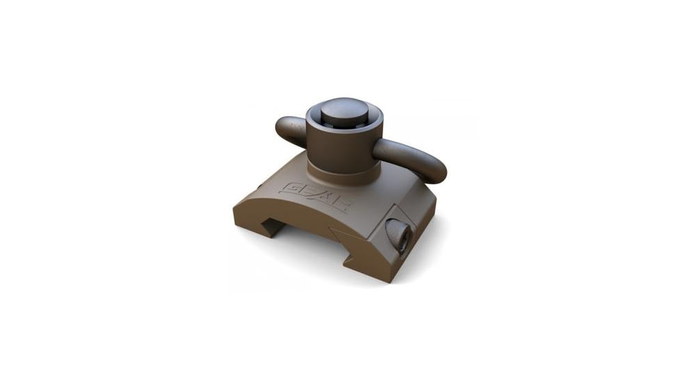 American Defense Manufacturing Rail Mount QD Swivel, Patriot Brown, GS-3054