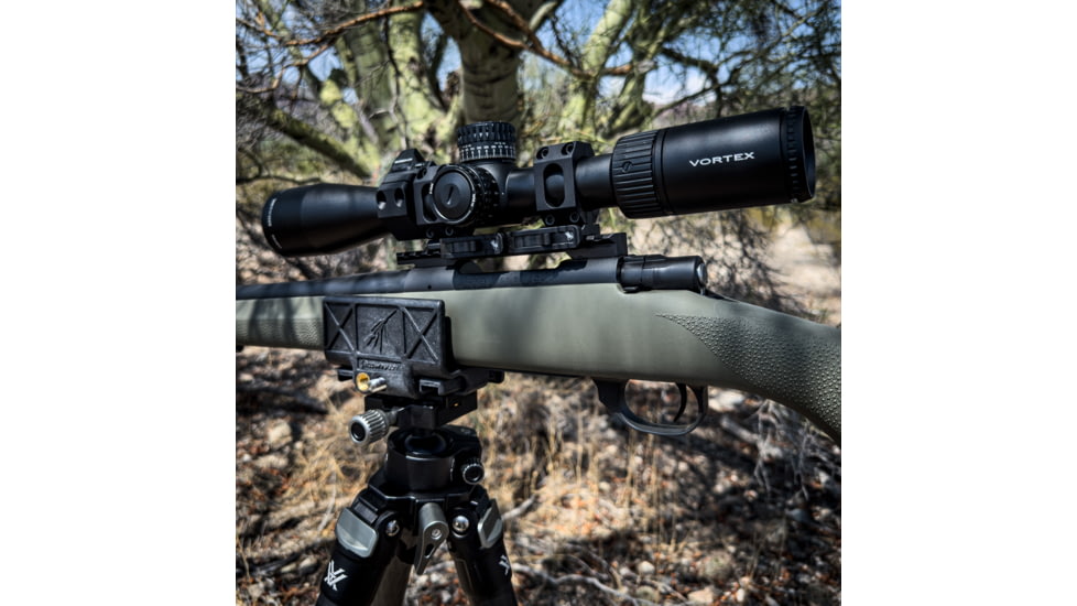 American Defense Manufacturing Recon Dual Non-QD Vertical Split Rings Rifle Scope Mount, 30mm, Black, AD-RECON-SL-30-GIS