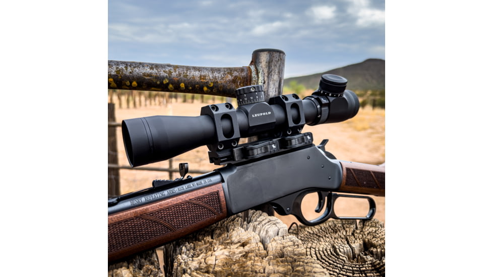 American Defense Manufacturing Recon Dual Non-QD Vertical Split Rings Rifle Scope Mount, 30mm, Black, AD-RECON-SL-30-GIS