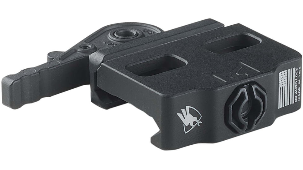American Defense Manufacturing Short, Quick-Disconnect Mount w/ Titanium Lever Assembly, Black, AD-MLOK-PICATINNY-TL