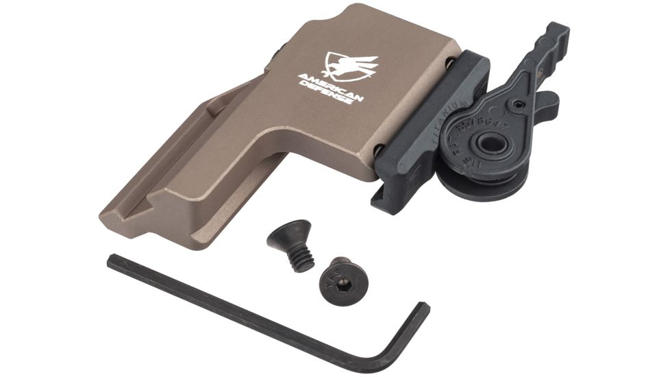 American Defense Manufacturing Surefire M600/M300 Series Offset Light Mount, RH, Flat Dark Earth, Small, AD-SF-OFFSET-RH-FDE-TL