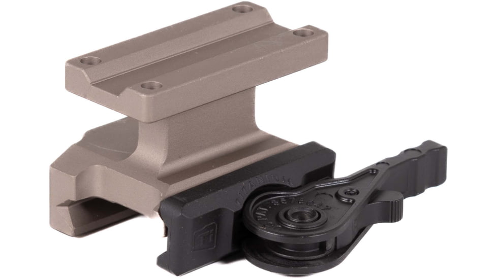 American Defense Manufacturing Trijicon MRO Lightweight 1/3 RD COWITNESS Titanium Lever Red Dot Mount, Flat Dark Earth, AD-MRO-LW-11-FDE-TL