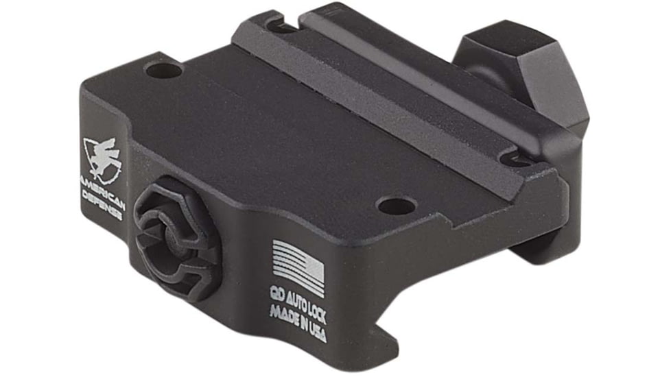 American Defense Manufacturing Trijicon MRO Low Mount w/ 1/2in Titanium GI Bolt, Black, Small, AD-MRO-L-TGIB
