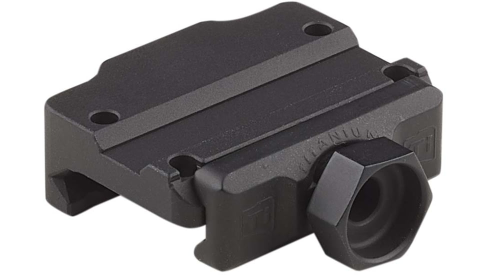 American Defense Manufacturing Trijicon MRO Low Mount w/ 1/2in Titanium GI Bolt, Black, Small, AD-MRO-L-TGIB
