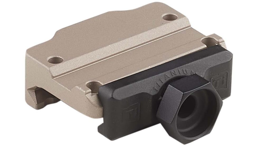 American Defense Manufacturing Trijicon MRO Low Mount w/ 1/2in Titanium GI Bolt, Flat Dark Earth, Small, AD-MRO-L-FDE-TGIB