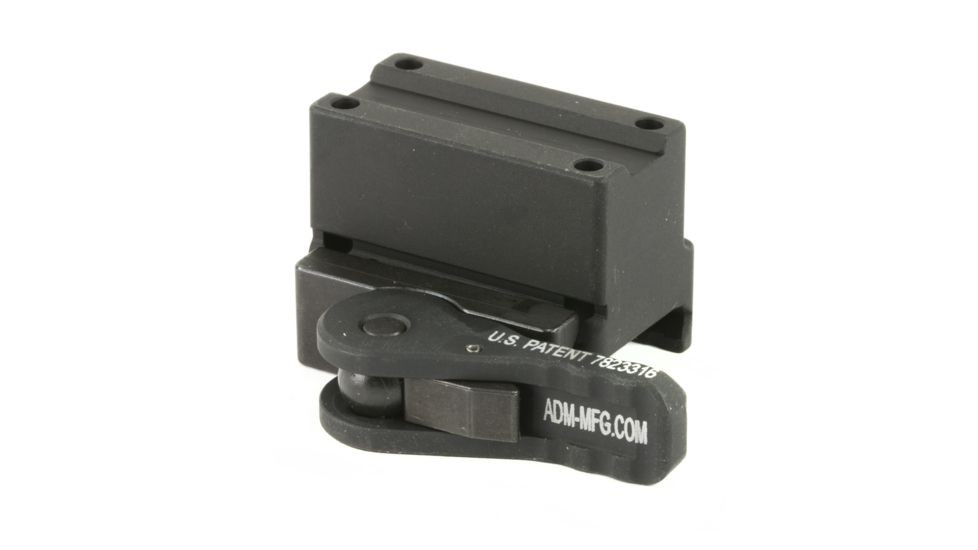 American Defense Manufacturing Trijicon MRO Mount, Lower 1/3 Co-Witness w/QD Auto-Lock, Black, ADMRO11STD