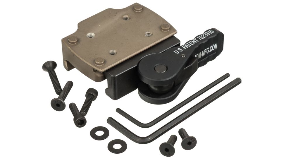 American Defense Manufacturing Leupold Deltapoint Pro RedDot Mount, Standard Lever, Flat Dark Earth, AD-TR STD FDE