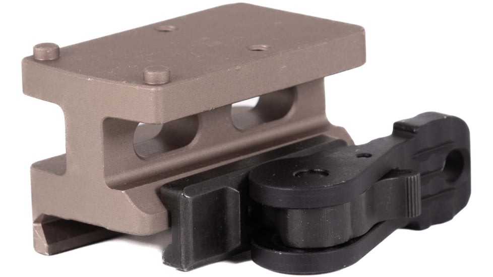 American Defense Manufacturing Trijicon RMR Lightweight QD Mount, Tactical Legacy Lever, Co-Witness Mount Height, Flat Dark Earth, AD-RMR-LW-10-FDE-TAC