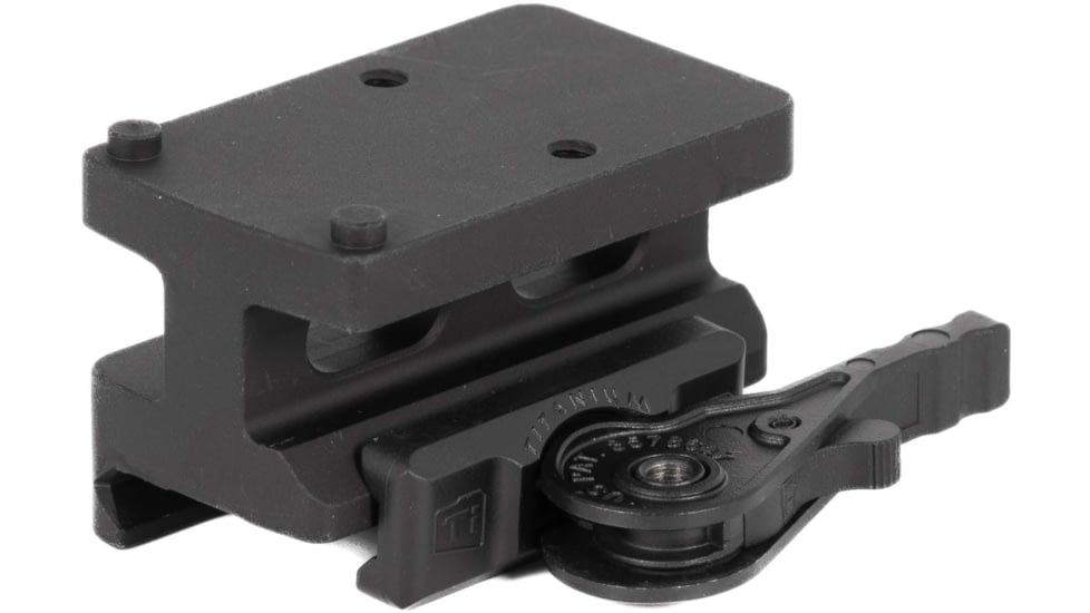 American Defense Manufacturing Trijicon RMR Lightweight QD Mount, Titanium Lever, Lower 1/3 Co-Witness Mount Height, Black, AD-RMR-LW-11-TL