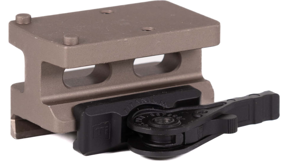 American Defense Manufacturing Trijicon RMR Lightweight QD Mount, Titanium Lever, Lower 1/3 Co-Witness Mount Height, Flat Dark Earth, AD-RMR-LW-11-FDE-TL