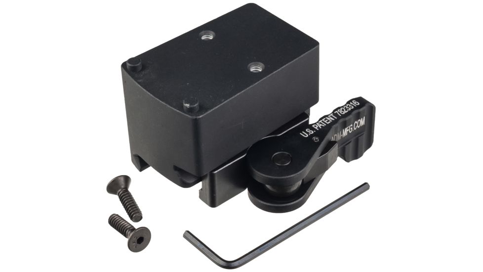 American Defense Manufacturing Trijicon RMR Mount SOCOM Height, Tactical Lever, Black, AD-RMR-SOCOM TAC R