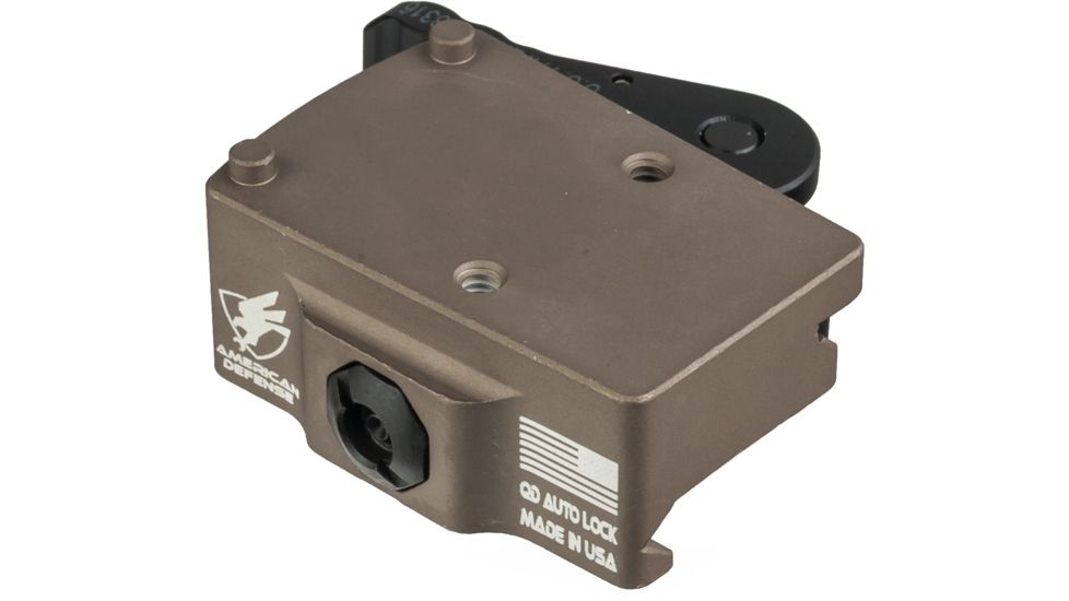 American Defense Manufacturing Trijicon RMR Mount, Standard Lever, Flat Dark Earth, Right Hand, AD-RMR-RH STD FDE
