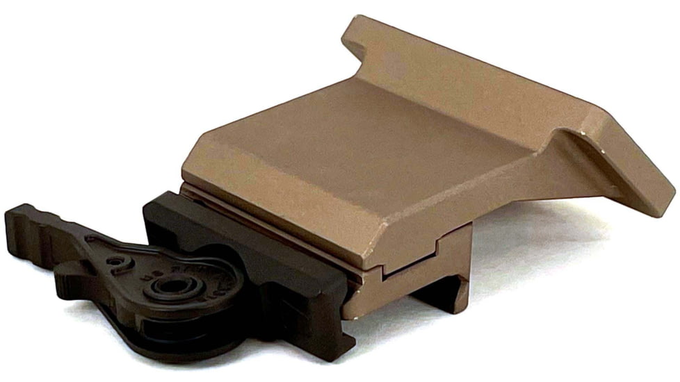 American Defense Manufacturing Vortex Razor Red Dot CVRD 45 Degree Offset Mount, Titanium Lever, Left Handed, Flat Dark Earth, AD-CVRD-OFFSET-LH-45-FDE-TL