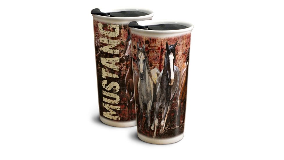 American Expedition Ceramic Travel Mug, Mustang, 12 oz. 40001067
