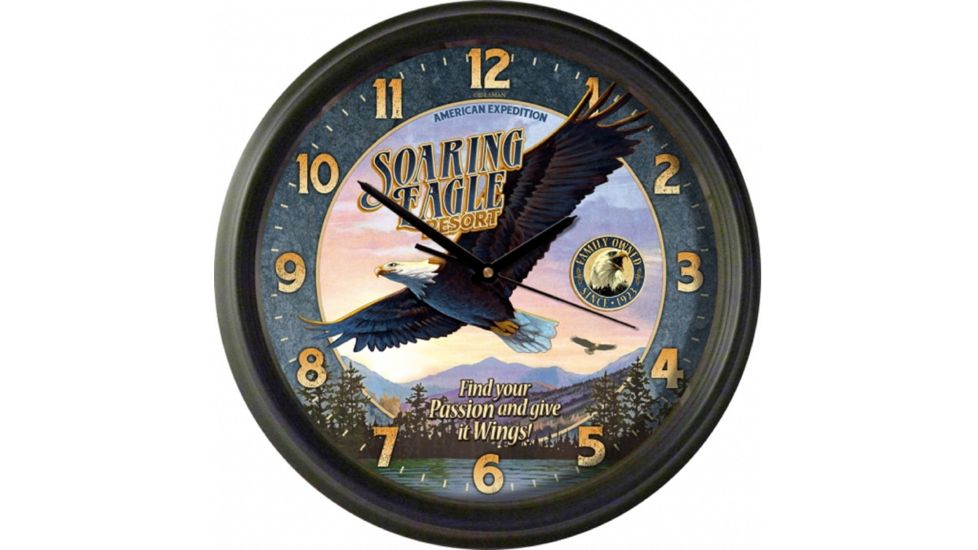 American Expedition Vintage Clock With Soaring Eagle Resort 4010736