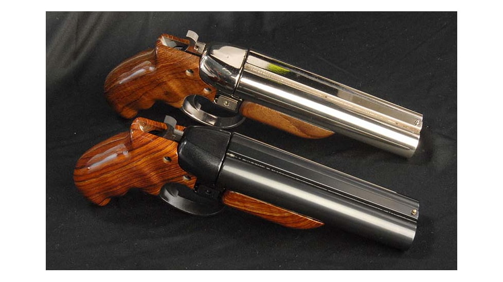 American Gun Craft Diablo Shotgun Pistol, 12 Gauge, 6 inch Barrel, with Rosewood Grips, Nickel and Blued Finish, gpf-1367