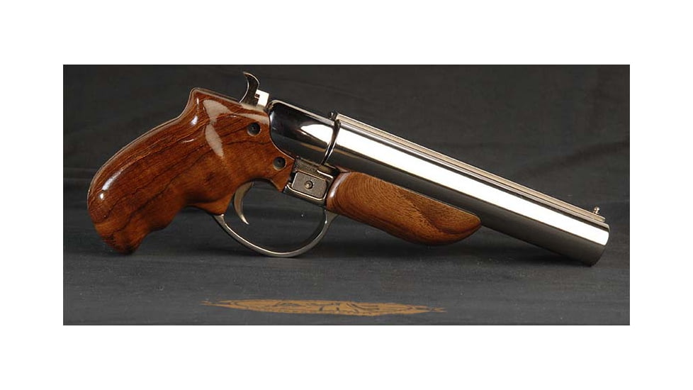 American Gun Craft Diablo Shotgun Pistol, 12 Gauge, 6 inch Barrel, with Rosewood Grips, Nickel, gpf-1279