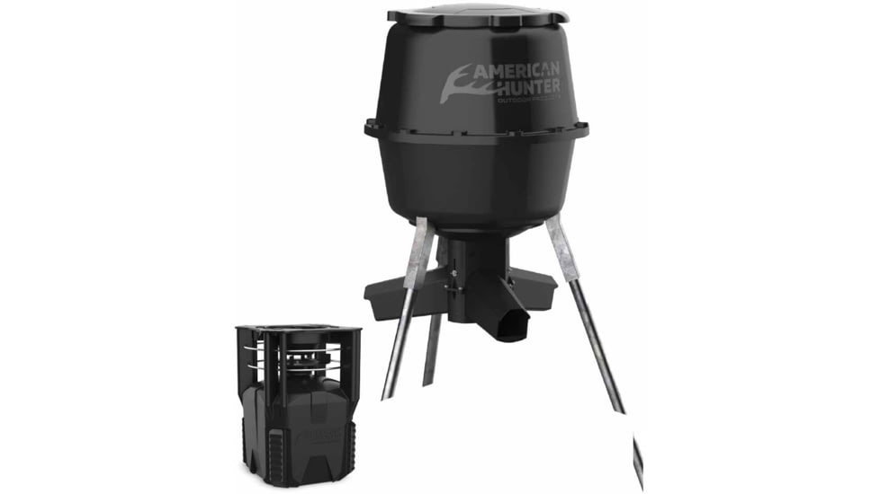 American Hunter 30gal Nesting Hopper w/ XD-Pro, Black, AH-225XDPRO