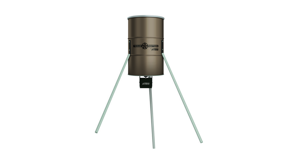 American Hunter 350 lb TX Edition Heavy-Duty Metal Game Feeder w/FM Kit, AH-TX350D8