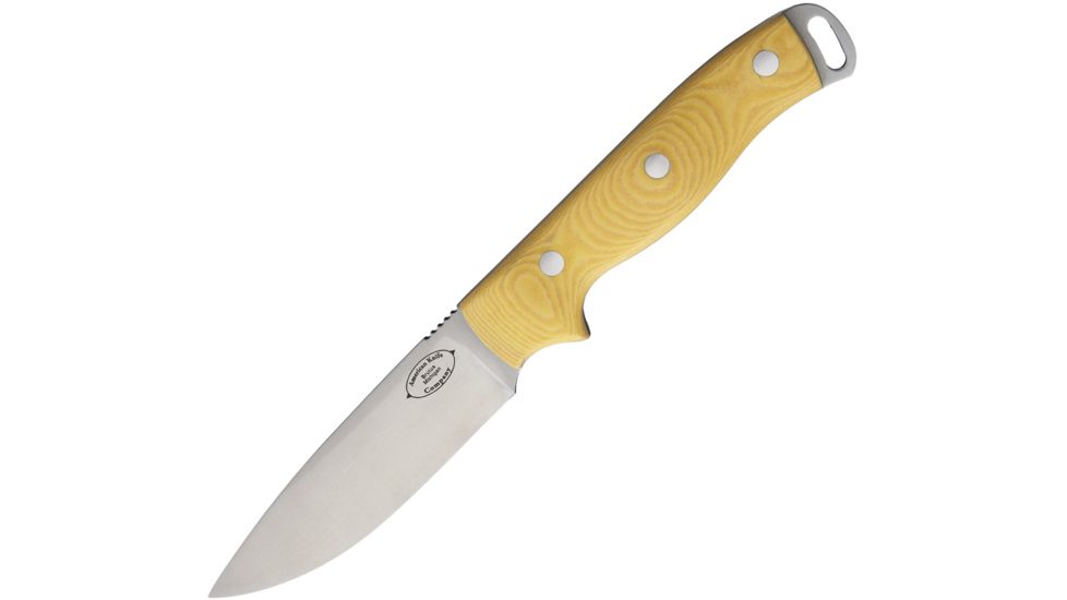 American Knife Company Shenandoah Antique Ivory Fixed Blade Knife, 9in, 4.25in, Tool Steel, Standard Edge, Antique Ivory, Micarta Handle AKC3MAI