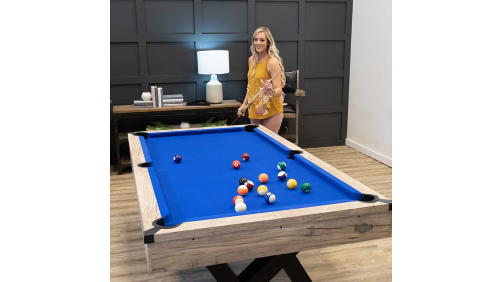 American Legend 84in Kirkwood Billiard Table, Woodgrain, AL3005W