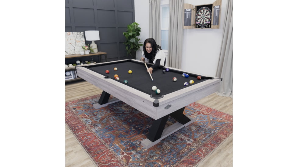 American Legend 90in Kirkwood Billiard Table, Woodgrain, AL3010W