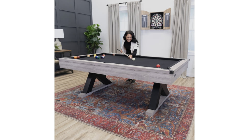 American Legend 90in Kirkwood Billiard Table, Woodgrain, AL3010W