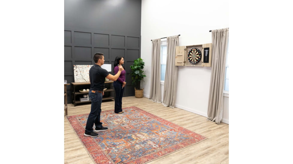 American Legend Barnwood Dartboard Cabinet, Wood grain, AL6000W