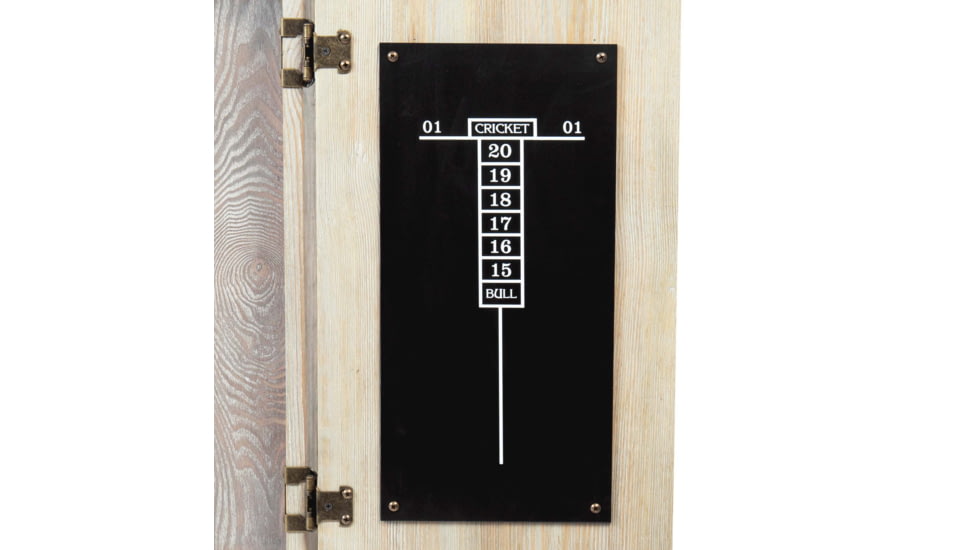 American Legend Barnwood Dartboard Cabinet, Wood grain, AL6000W