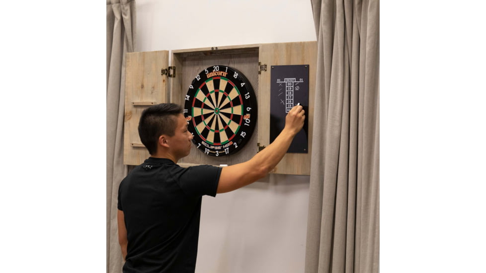 American Legend Barnwood Dartboard Cabinet, Wood grain, AL6000W