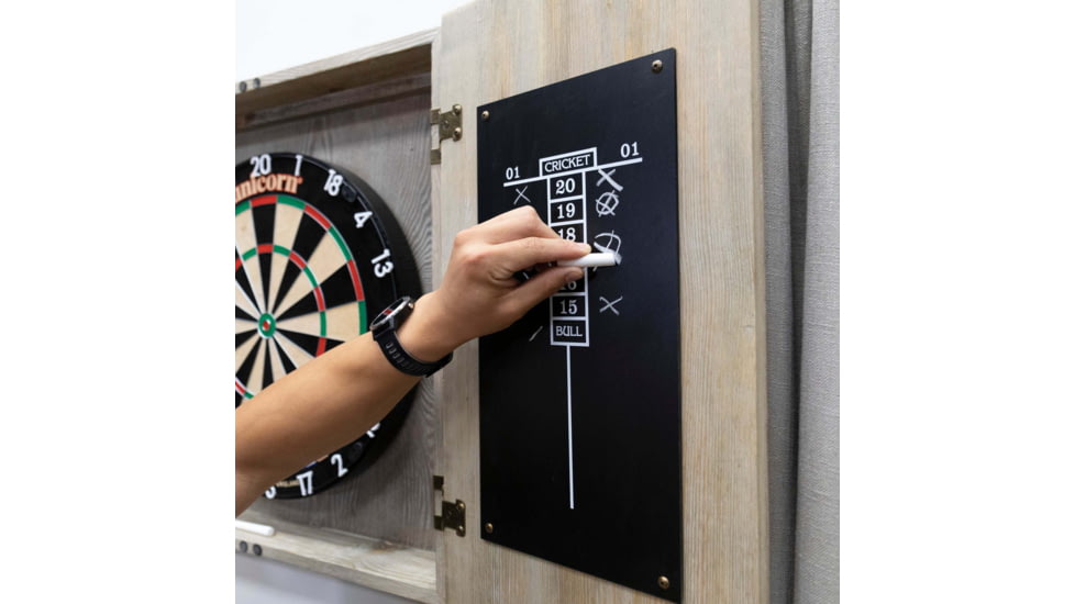 American Legend Barnwood Dartboard Cabinet, Wood grain, AL6000W