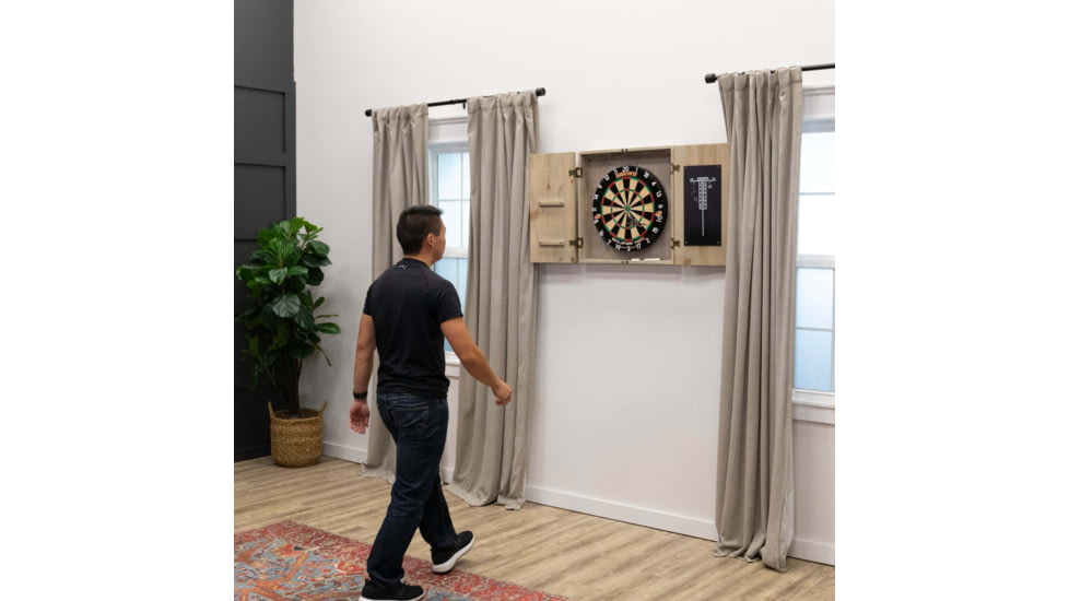 American Legend Barnwood Dartboard Cabinet, Wood grain, AL6000W