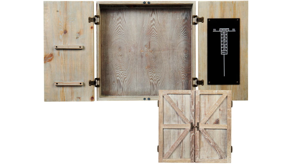 American Legend Barnwood Dartboard Cabinet, Wood grain, AL6000W