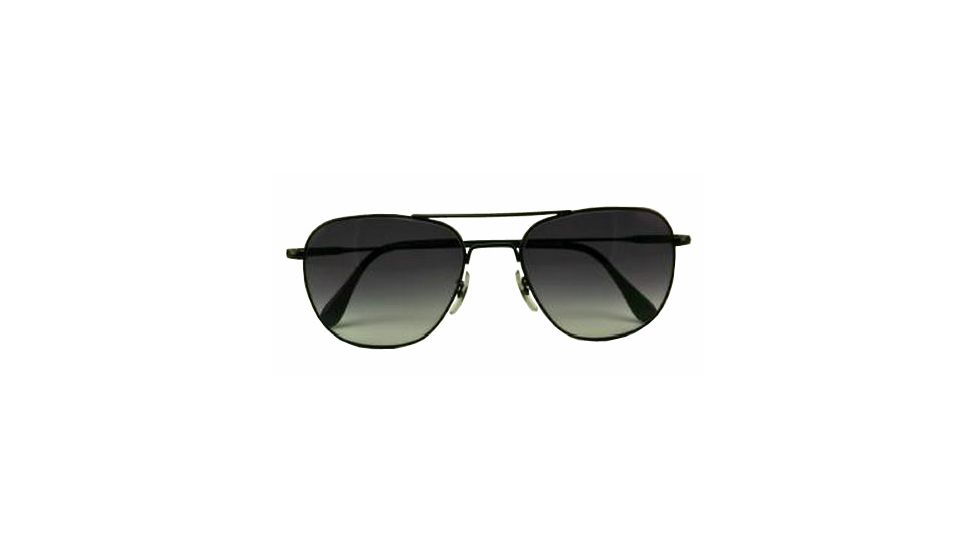American Optical Original Pilot LE Sunglasses w/ Black Frame and Polycarbonate Gradient Grey Lens BGRGRY-WS145-20-57-47