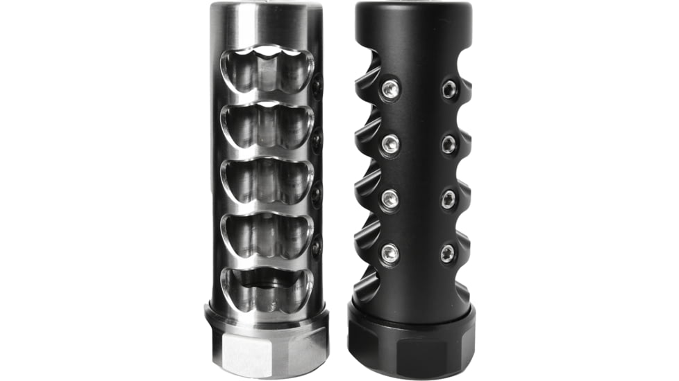 American Precision Arms Gen 4 Fat Bastard Self Timing Muzzle Brake 5/8x24, .30, 5/8x24, Stainless, G4F5830S