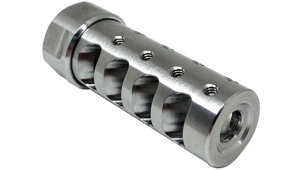 American Precision Arms Micro Bastard Gen 3 The Answer Muzzle Brake, .338, 9/16x24, Stainless, G3A9638S
