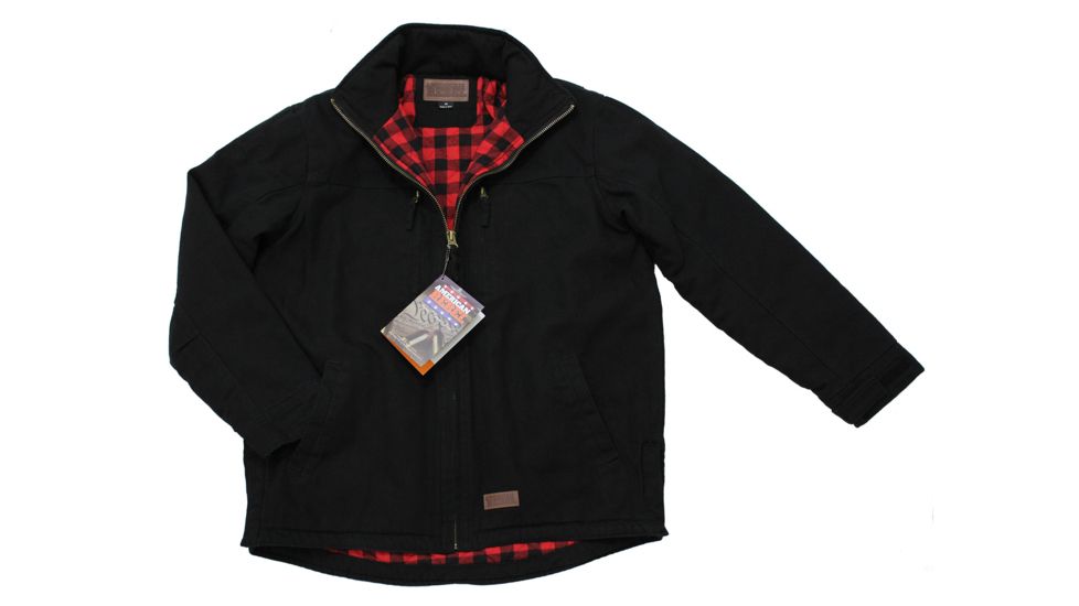 American Rebel Hoodless Cartwright Coat - Mens, Black, Extra Large, CJ-2001-BK-HL-266-XL