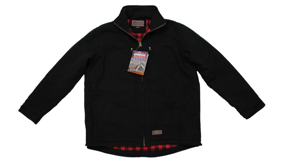 American Rebel Hoodless Cartwright Coat - Mens, Black, Extra Large, CJ-2001-BK-HL-266-XL