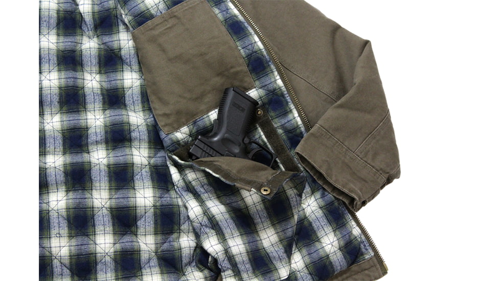 American Rebel Hoodless Cartwright Coat - Mens, Olive Green, Triple Extra Large, CJ-2001-OG-HL-274-3X