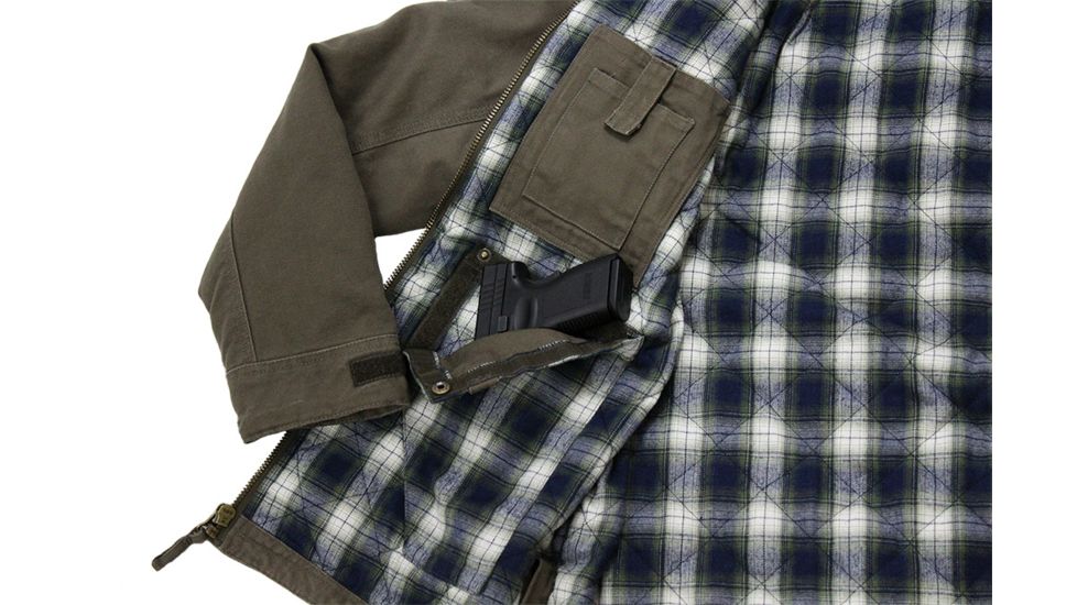 American Rebel Hoodless Cartwright Coat - Mens, Olive Green, Triple Extra Large, CJ-2001-OG-HL-274-3X