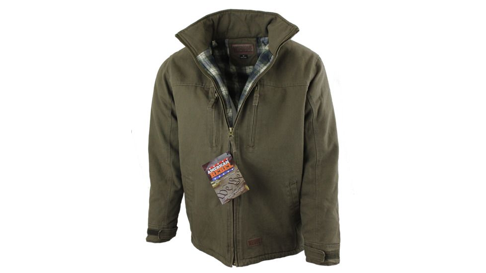 American Rebel Hoodless Cartwright Coat - Mens, Olive Green, Triple Extra Large, CJ-2001-OG-HL-274-3X