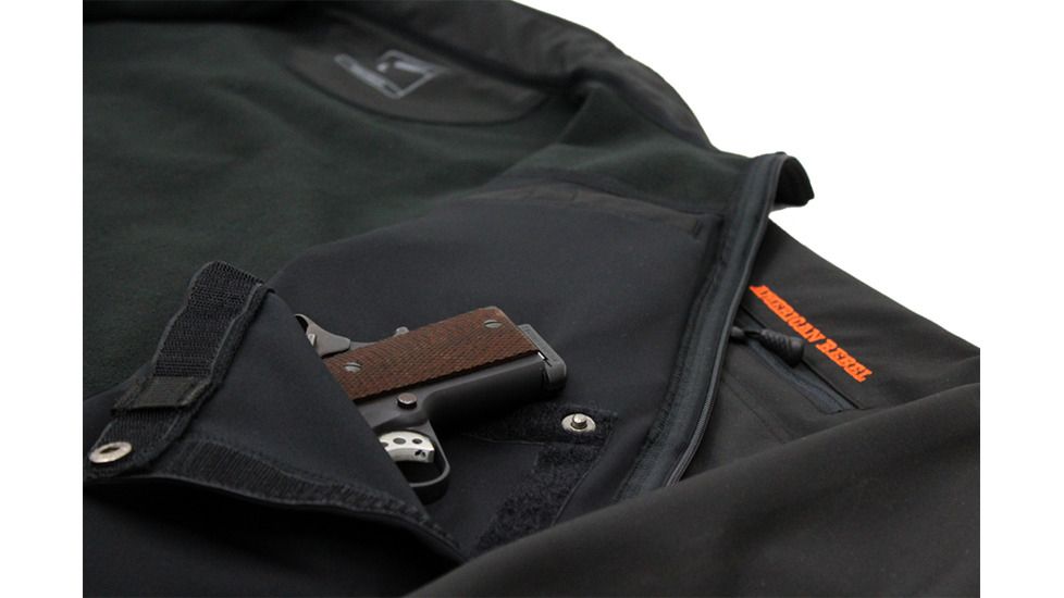 American Rebel Lightweight Freedom Concealed Carry Jacket - Mens, Black/Orange, Extra Large, MJ-2003-BK-OR-251-XL