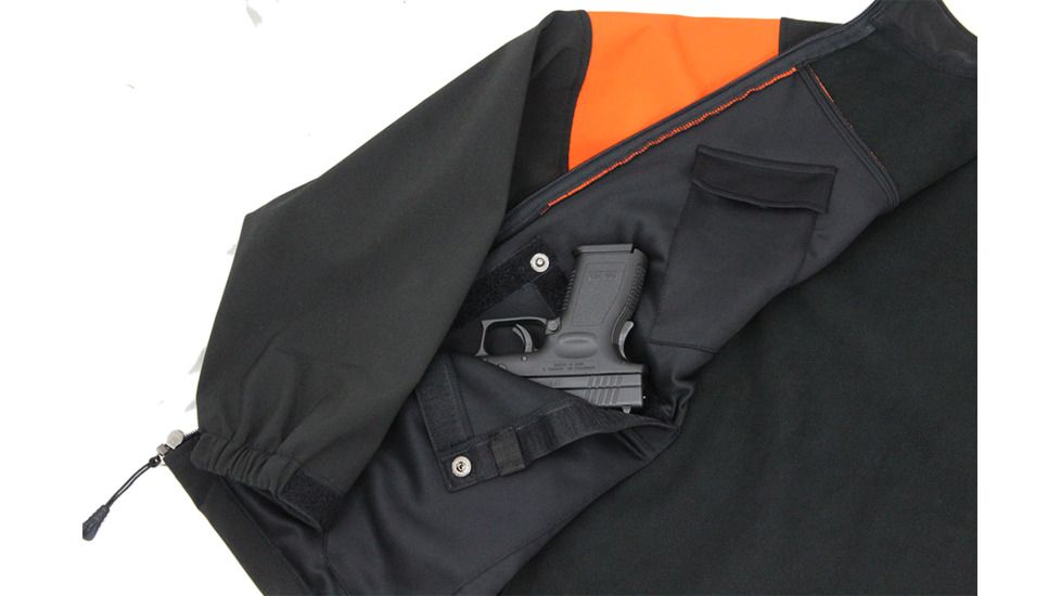 American Rebel Lightweight Freedom Concealed Carry Jacket - Mens, Black/Orange, Extra Large, MJ-2003-BK-OR-251-XL