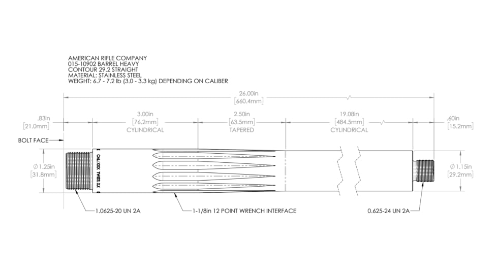 American Rifle Company Coup De Grace PreFit Non-Threaded AR Barrel