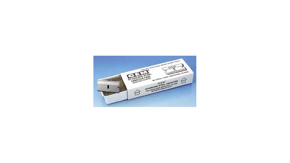 American Safety Razor Razor Blades, American Safety Razor 62-0165 Stainless Steel Blades Single-Edge Blades, Aluminum Spine