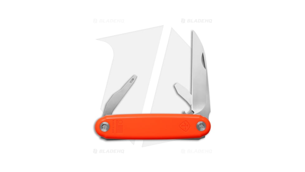 American Service Knife The Alchesay Multi-Tool Folding Knife, 2.90in, CPM S45VN, Polymer, Orange Handle, Orange, 3.70 inch, BHQ-202197