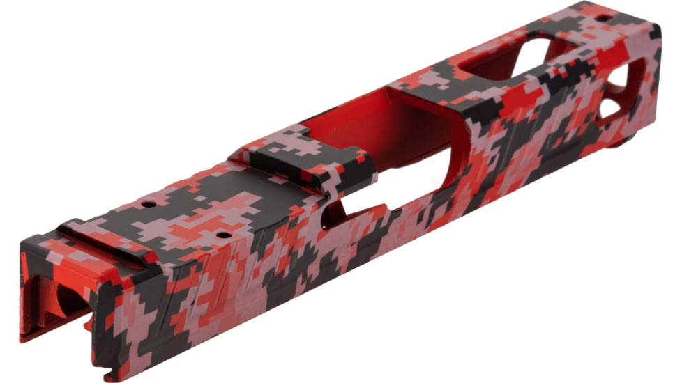 American Tactical Arms OPMOD ATA19 Badger Slide W/ Optic Cut, Glock 19, Gen 3, Red Digital, SLD-ATA19-BDR-DIGI-RED-RMR